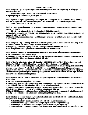 Toán 9 - Toán tăng trưởng